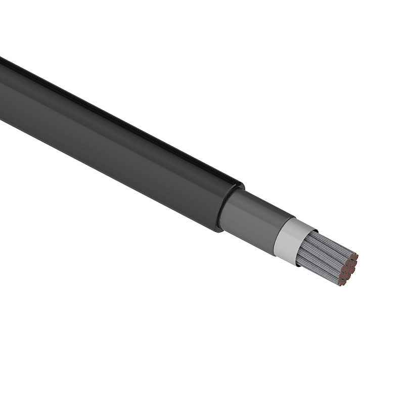 DLO2-0BK-1 - Southwire flexible power cable, unshielded, HDFPC-DLO, RHH/RHW-2 and RW90, single conductor, 2/0 AWG, tinned copper, EPDM thermoset rubber conductor insulation material, black, CPE thermoset rubber jacket, black, cut to length.