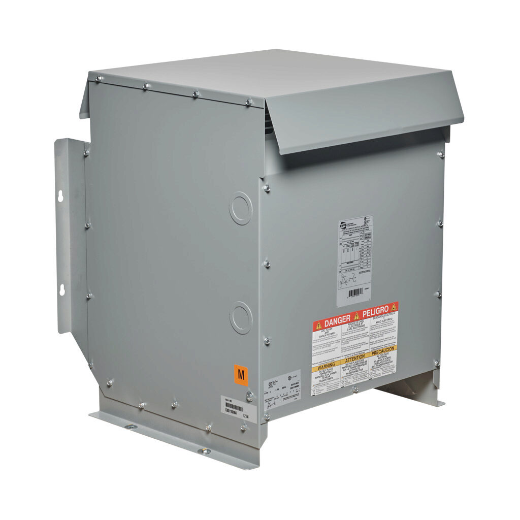 DM020JJ - Hammond drive isolation transformer, open core, 20 kVA, 3-phase, 460 VAC Delta, 460Y/266 VAC secondary, 60 Hz, NEMA 3R, floor, wall or ceiling mount.