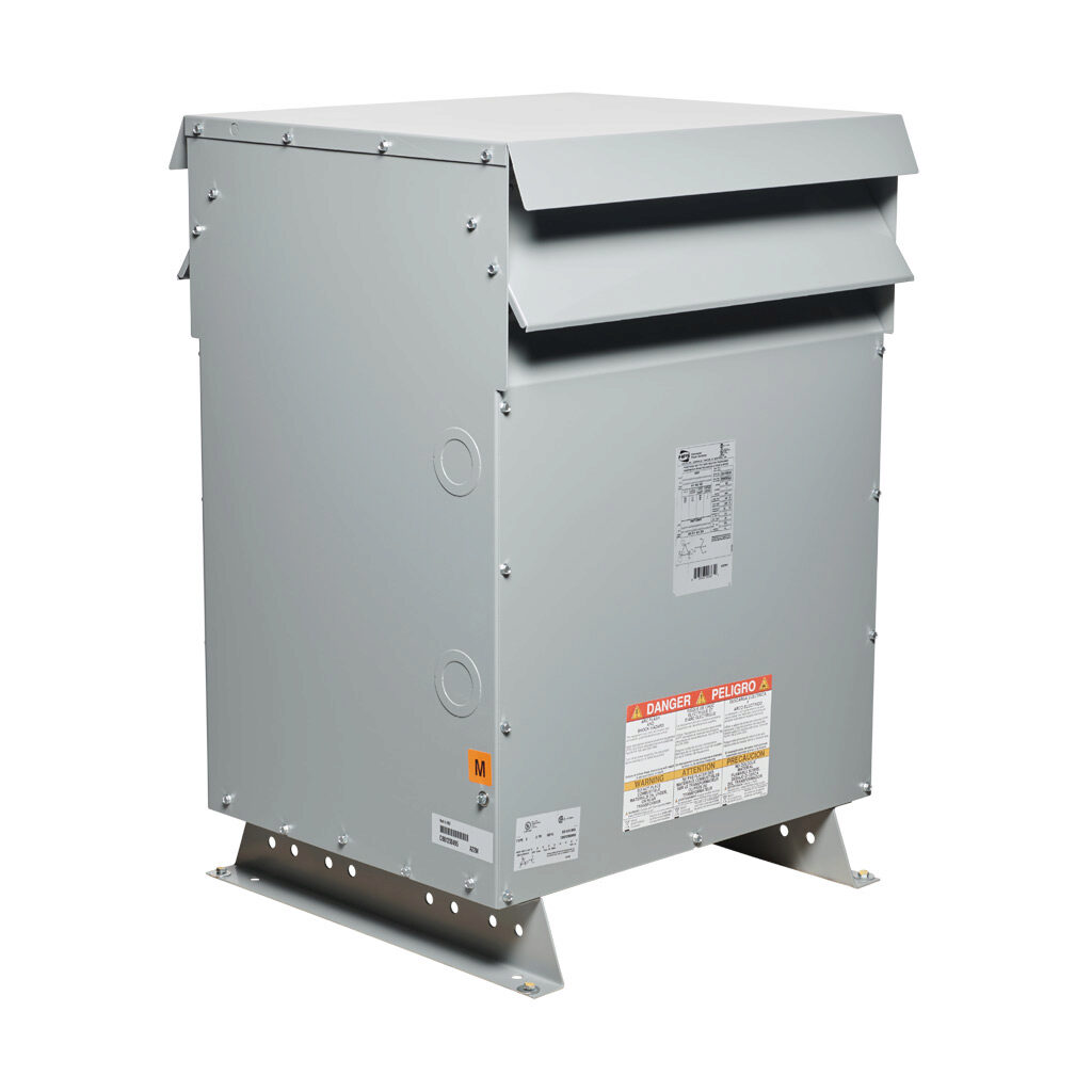 DM093JJ - Hammond drive isolation transformer, open core, 93 kVA, 3-phase, 460 VAC Delta, 460Y/266 VAC secondary, 60 Hz, NEMA 3R, floor, wall or ceiling mount.