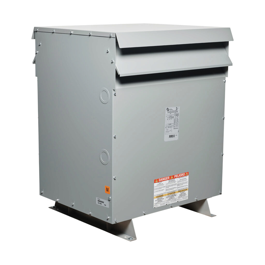 DM145JJ - Hammond drive isolation transformer, open core, 145 kVA, 3-phase, 460 VAC Delta, 460Y/266 VAC secondary, 60 Hz, NEMA 3R, floor mount.