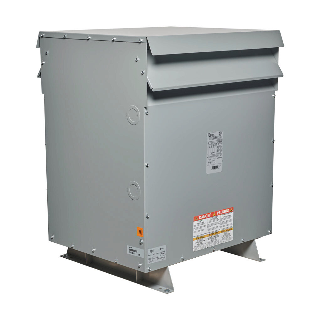 DM175JJ - Hammond drive isolation transformer, open core, 175 kVA, 3-phase, 460 VAC Delta, 460Y/266 VAC secondary, 60 Hz, NEMA 3R, floor mount.