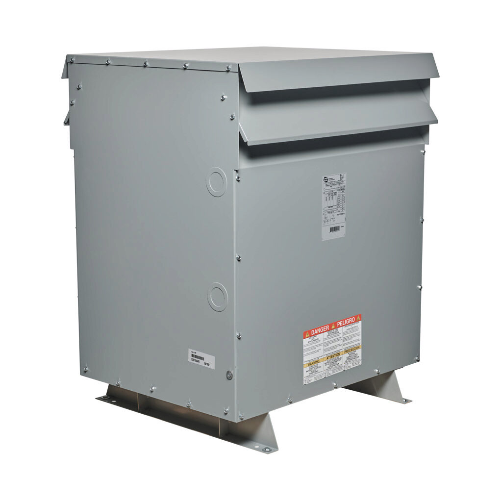 DM220JJ - Hammond drive isolation transformer, open core, 220 kVA, 3-phase, 460 VAC Delta, 460Y/266 VAC secondary, 60 Hz, NEMA 3R, floor mount.