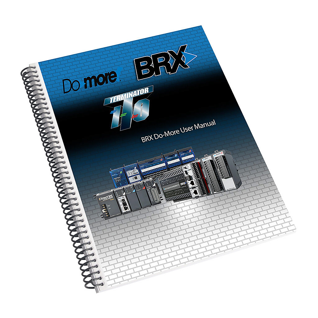 DMD-GSG-M - Do-more Designer user manual, free download only. For use with BRX PLCs and Do-more H2 and T1H series CPUs.