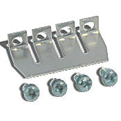 DN-4J6 - DINnector terminal block jumper, screw-down type, 4-pole, 65A, 600V rated (UL). Package of 100. For use with DN-T6 series terminal block.