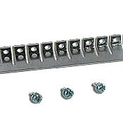 DN-55J6 - DINnector terminal block jumper, screw-down type, 55-pole, 65A, 600V rated (UL). For use with DN-T6 series terminal block.
