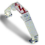 DN-C86 - DINnector terminal block top cover, clear, printed electrical symbol. Package of 100. For use with DN-T8 or DN-T6 series terminal blocks.