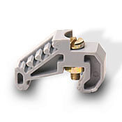 DN-EB15MN - DINnector snap-on end bracket, 7mm wide. Package of 20. For use with 15mm DIN rail.