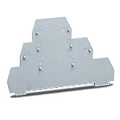 DN-EC14 - DINnector terminal block end cover, gray. Package of 25. For use with DN-TL14 series terminal blocks.