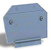 DN-EC86MN - DINnector terminal block end cover, gray. Package of 25. For use with DN-T8 or DN-T6 series terminal blocks.