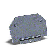 DN-ECKBD - DINnector terminal block end cover, gray. Package of 100. For use with DN-KBD12 series terminal blocks.