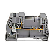 DN-EMXM1 - DINnector screw plug-in single-level feedthrough terminal block, accepts wire size 24-12 AWG, gray, 12A, 35mm DIN rail mount, 10kA SCCR. Package of 32.