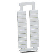 DN-LAS - DINnector marking tag, 5 x 12mm, printed with L1, L2, L3, L, N, GND, +, -, COM, COM (50 of each number). Package of 500. For use with DN-T12-A series terminal block.
