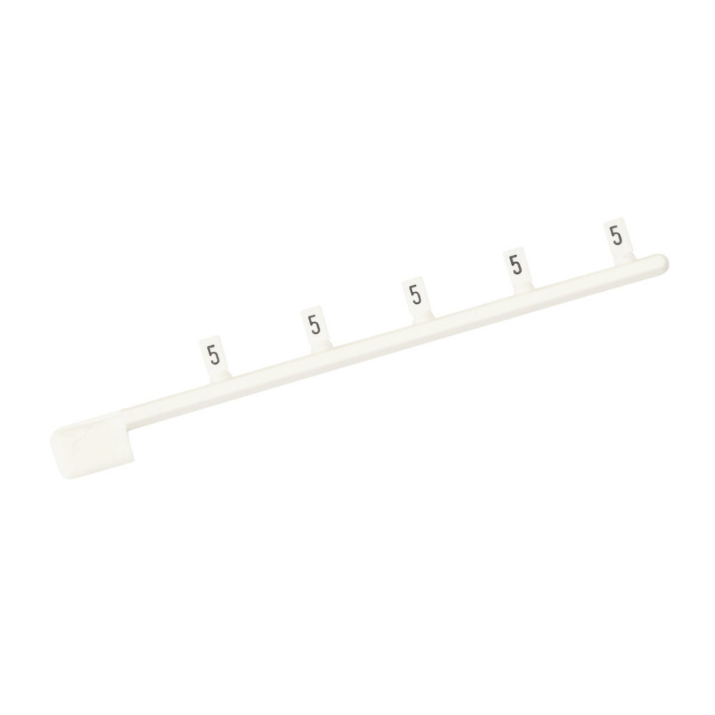 DN-LT5 - DINnector marking tag, 3 x 5mm, single number (5). Package of 100. For use with DINnector terminal block except DN-Q series.