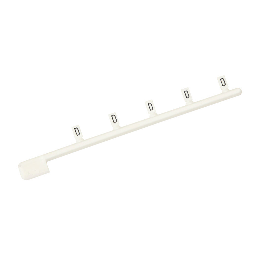 DN-LTD - DINnector marking tag, 3 x 5mm, single character (D). Package of 100. For use with DINnector terminal block except DN-Q series.