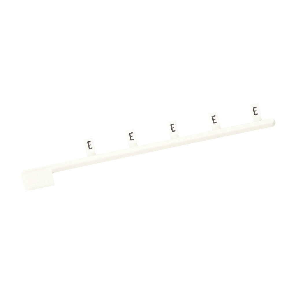 DN-LTE - DINnector marking tag, 3 x 5mm, single character (E). Package of 100. For use with DINnector terminal block except DN-Q series.