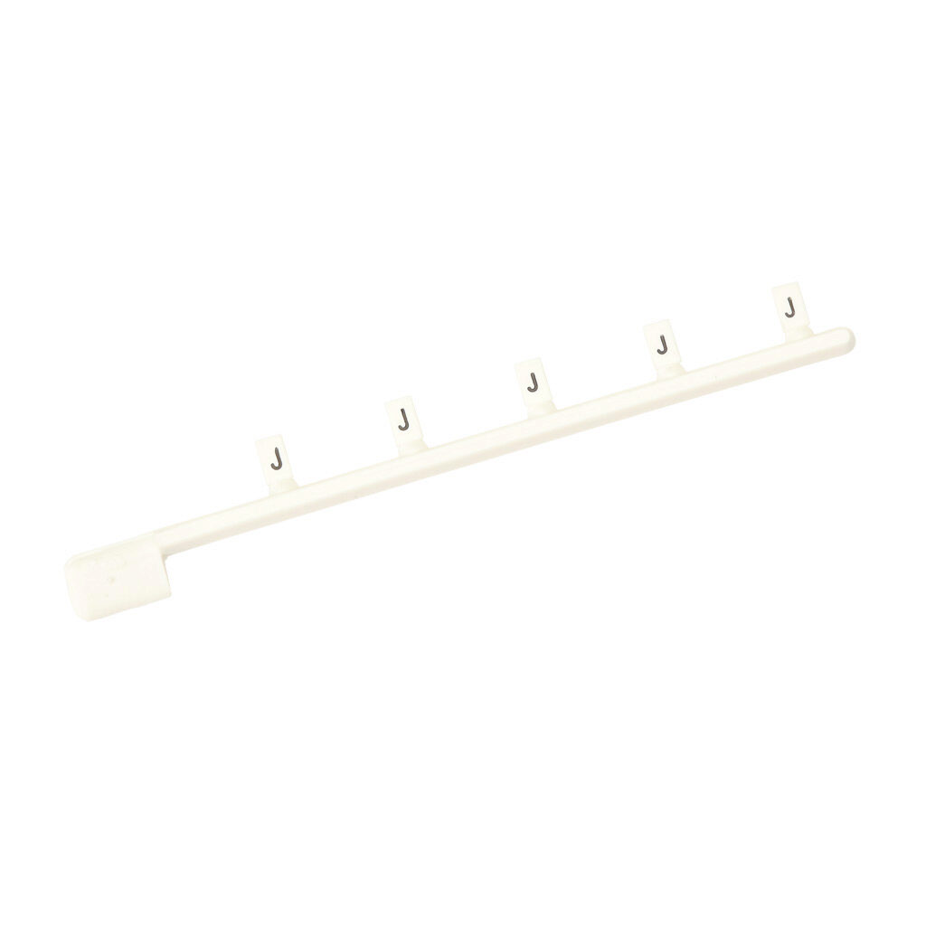 DN-LTJ - DINnector marking tag, 3 x 5mm, single character (J). Package of 100. For use with DINnector terminal block except DN-Q series.