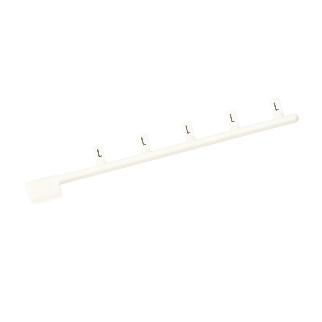 DN-LTL - DINnector marking tag, 3 x 5mm, single character (L). Package of 100. For use with DINnector terminal block except DN-Q series.