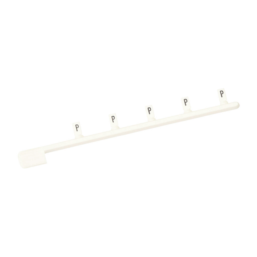 DN-LTP - DINnector marking tag, 3 x 5mm, single character (P). Package of 100. For use with DINnector terminal block except DN-Q series.