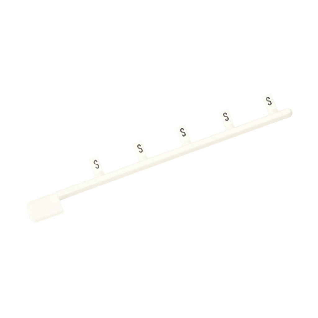 DN-LTS - DINnector marking tag, 3 x 5mm, single character (S). Package of 100. For use with DINnector terminal block except DN-Q series.