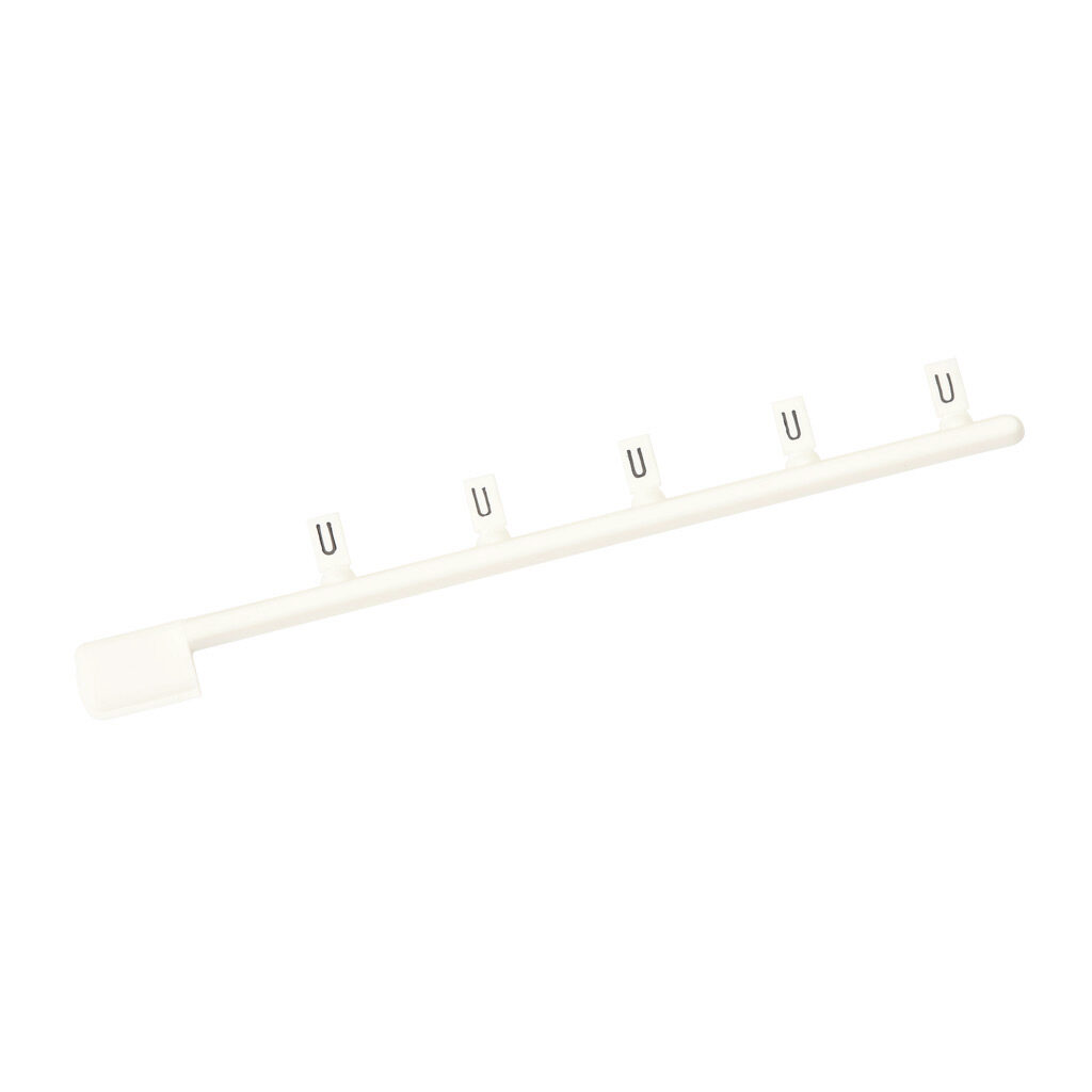 DN-LTU - DINnector marking tag, 3 x 5mm, single character (U). Package of 100. For use with DINnector terminal block except DN-Q series.