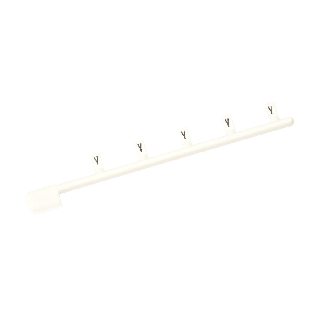 DN-LTY - DINnector marking tag, 3 x 5mm, single character (Y). Package of 100. For use with DINnector terminal block except DN-Q series.