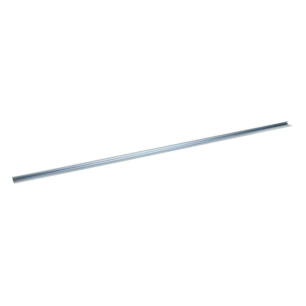 DN-R35 - DINnector DIN rail, unslotted, 35mm width, 7.5mm height, 1m (39.37in) length, plated steel. Package of 10.