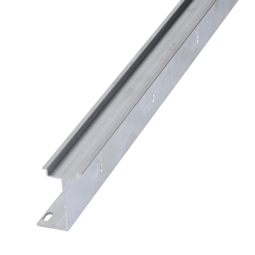 DN-R35SAL2-2 - DINnector DIN rail, slotted, 2in raised 35mm width, 7.5mm height, 1m (39.37in) length, aluminum. Package of 2.