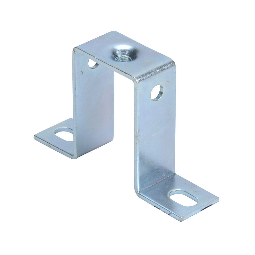 DN-SSB50-10 - AutomationDirect standard DIN rail support bracket, 50mm height, zinc plated steel. Package of 10. For use with 35mm DIN rail.