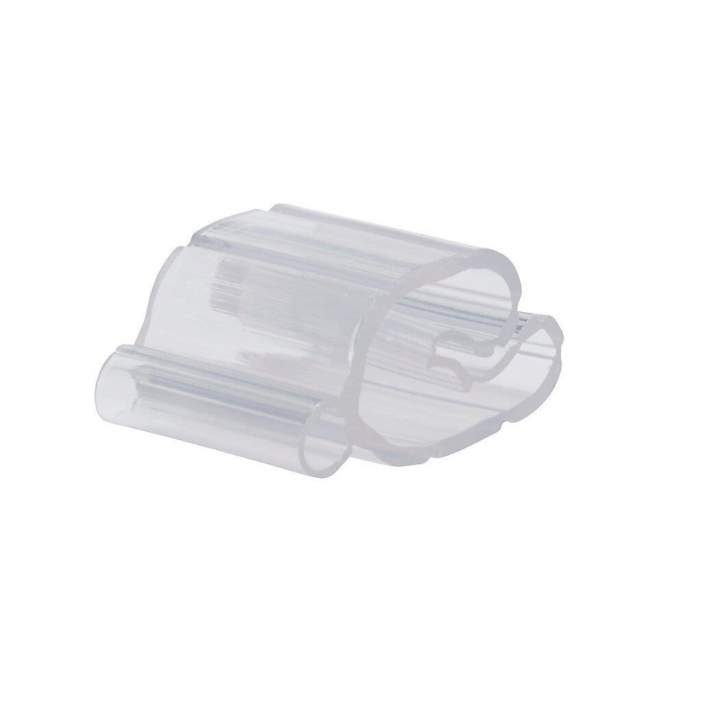 DN-WM-4 - DINnector wire tag holder, clear, accepts wire size 5 AWG, 12mm length. Package of 100. For use with DN-WMTAG1 wire tags.