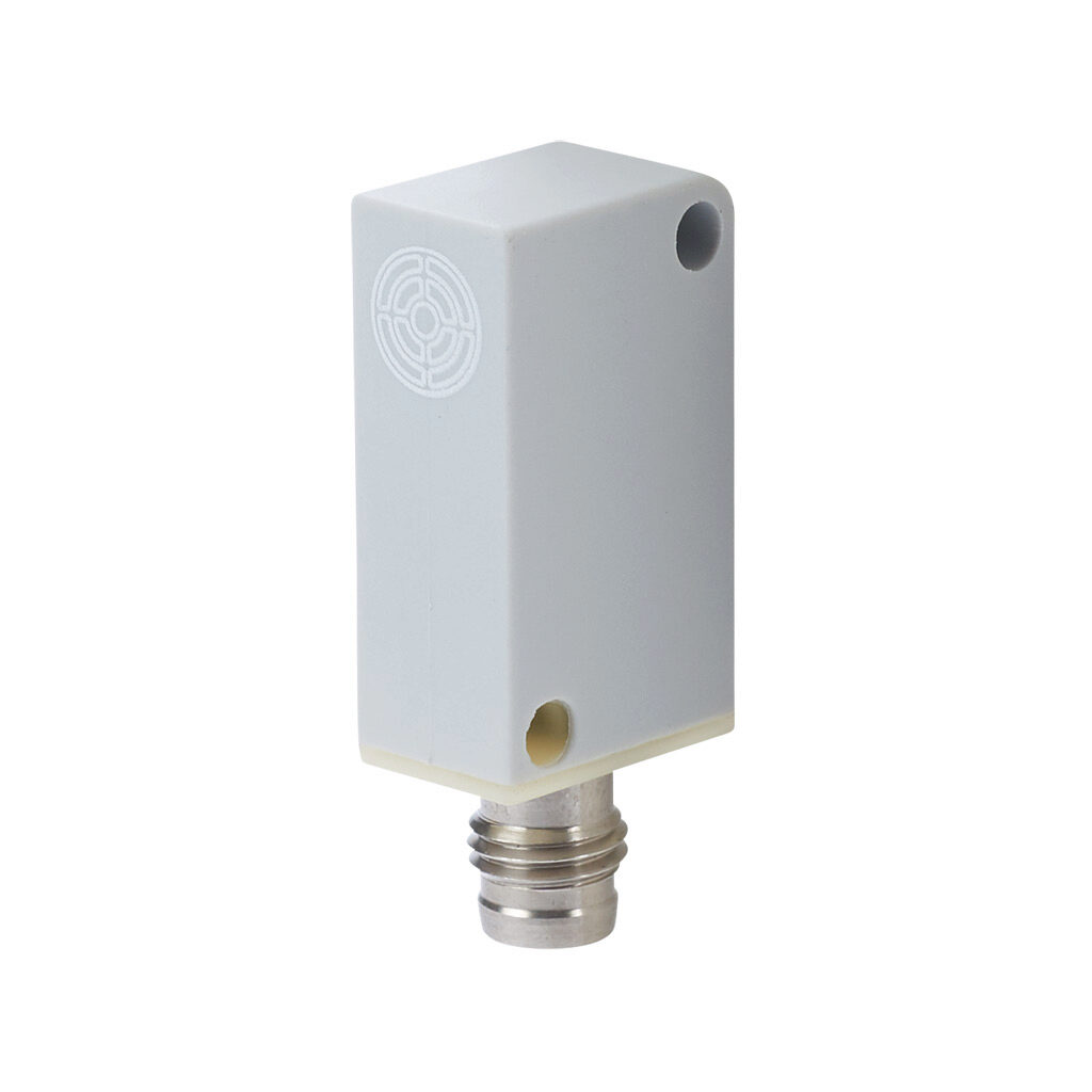 DR10-AN-2F - Micro Detectors inductive proximity sensor, rectangular, 10.3 x 37 x 16mm body, polyphthalamide housing, NPN, N.O. output, 6mm sensing distance, non-flush, 3 kHz switching frequency, IP67, 3-pin M8 quick-disconnect.