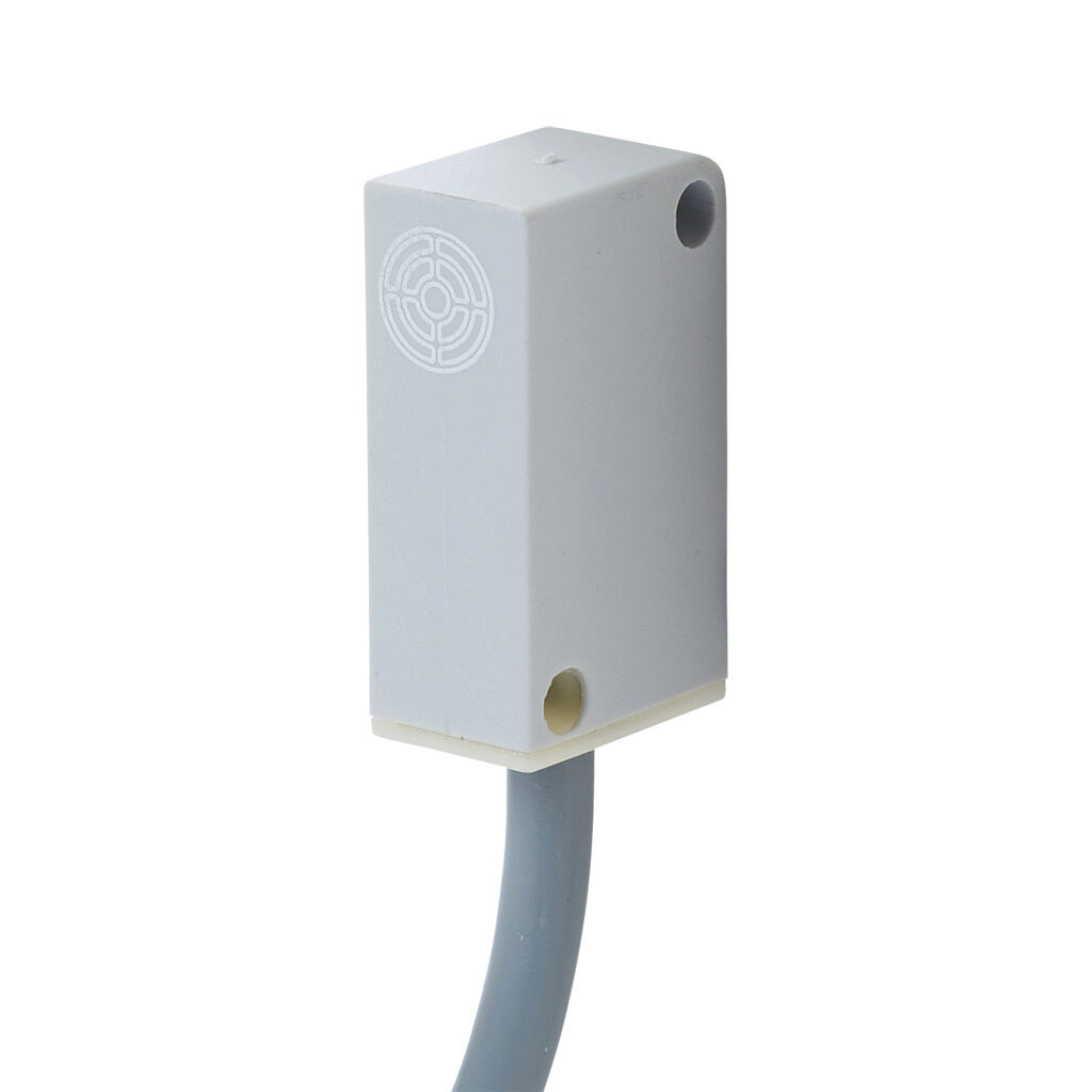 DR10-AP-1A - Micro Detectors inductive proximity sensor, rectangular, 10.3 x 28 x 16mm body, polyphthalamide housing, PNP, N.O. output, 3mm sensing distance, flush, 3 kHz switching frequency, IP67, pigtail.