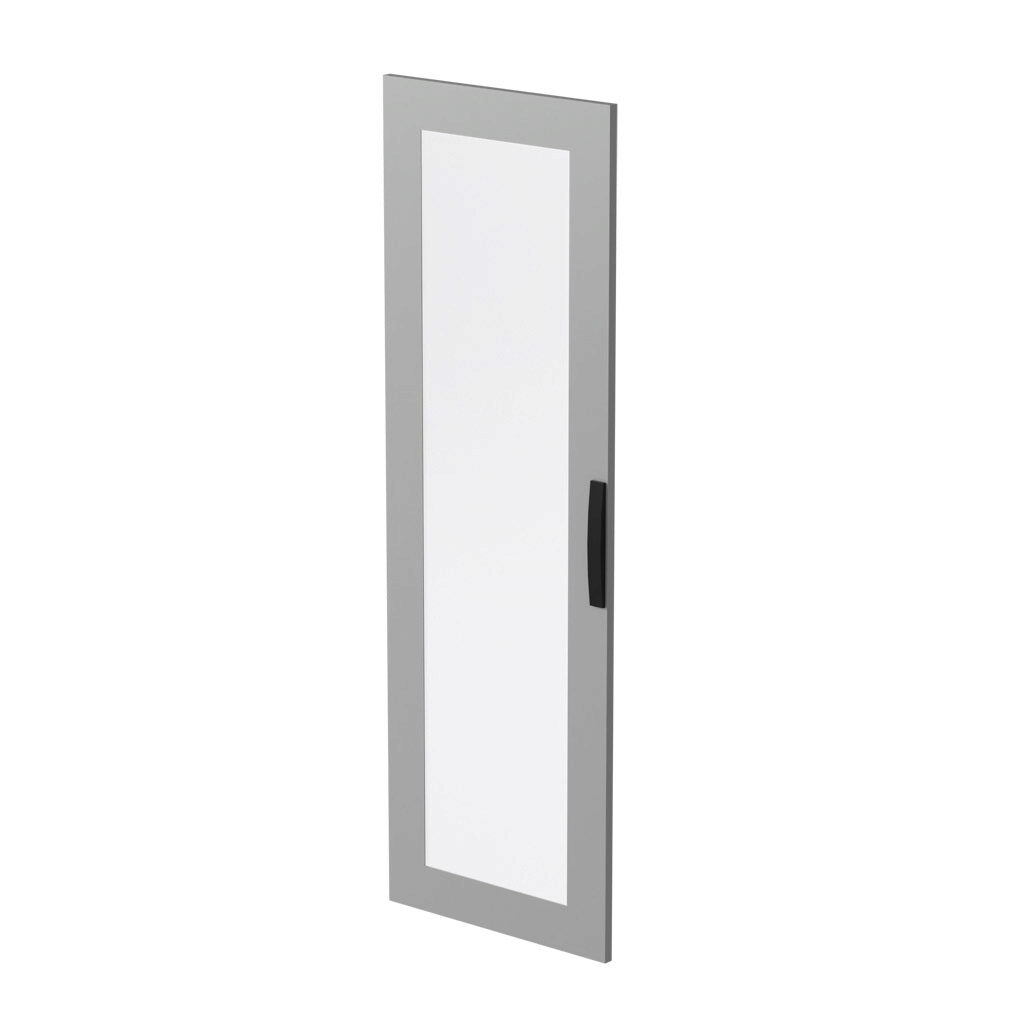 DTE186 - Quadritalia OK series door, 1800 x 600mm, carbon steel, RAL 7035 light gray, acrylic window.
