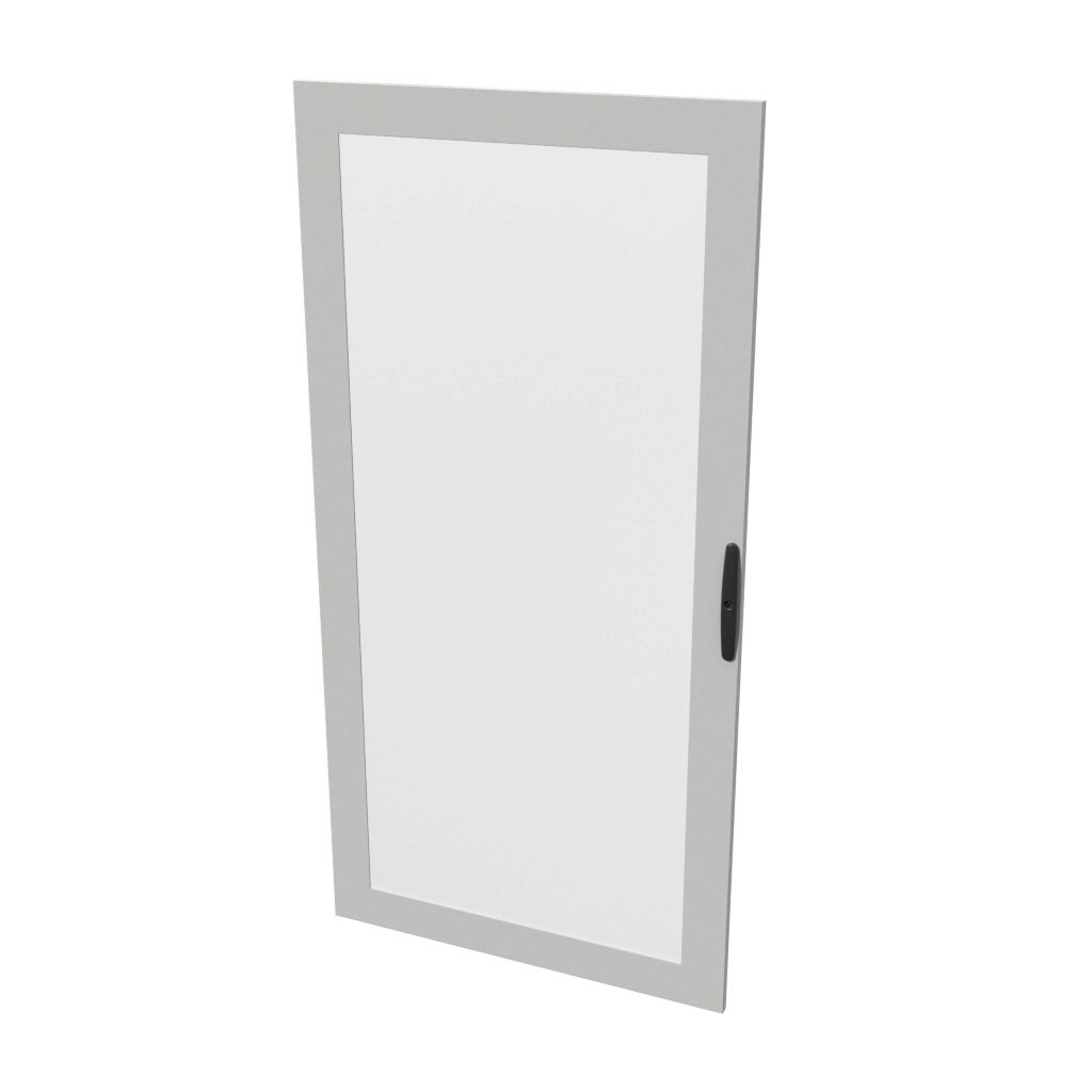 DTE20A - Quadritalia OK series door, 2000 x 1000mm, carbon steel, RAL 7035 light gray, acrylic window.