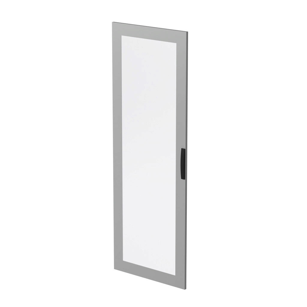 DTE228 - Quadritalia OK series door, 2200 x 800mm, carbon steel, RAL 7035 light gray, acrylic window.