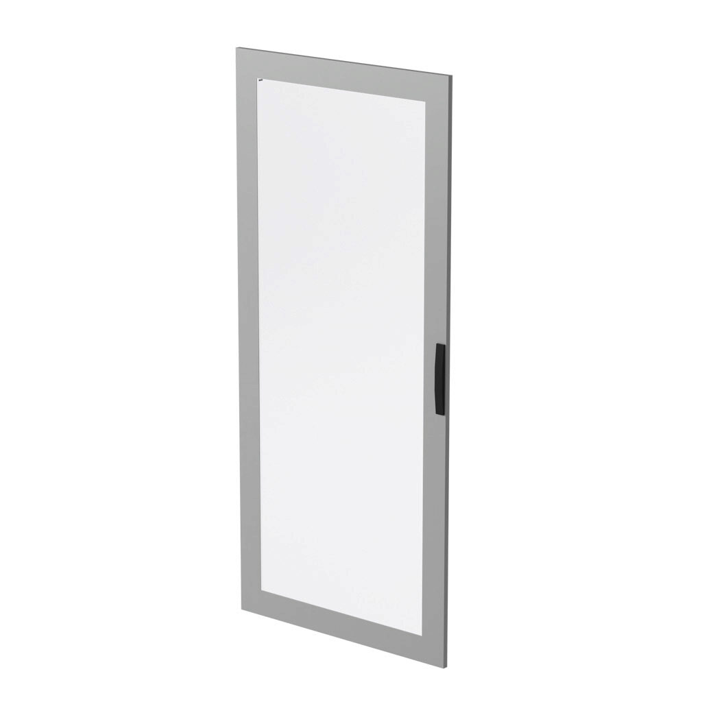 DTE22A - Quadritalia OK series door, 2200 x 1000mm, carbon steel, RAL 7035 light gray, acrylic window.