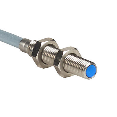 DW-AD-624-M4 - Contrinex inductive proximity sensor, tubular, 4mm diameter x 22mm body, stainless steel housing, PNP, N.C. output, 1mm sensing distance, flush, 3 kHz switching frequency, IP67, pigtail.