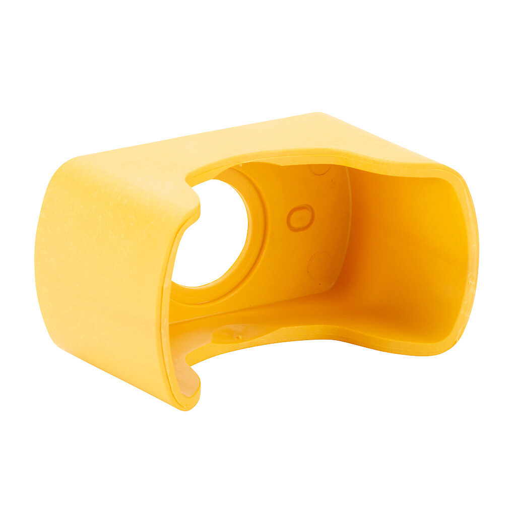E22MGTA - Eaton guard, yellow. For use with Eaton E22LTA2QB emergency stop pushbutton. For emergency stop applications.