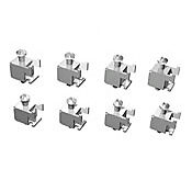 EA-MG-BZ2-BRK - C-more Micro panel mounting brackets, replacement. Package of 8. For use with C-more Micro 4in and 6in panels, all 6in bezels, and 3in bezel EA-MG-BZ2.