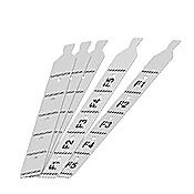 EA-MG6-S6ML-FKL - C-more Micro function key label insert, replacement. Package of 5. For use with C-more Micro 6in HMIs. (3) blank labels, (1) portrait F1-F5 label and (1) landscape F1-F5 label included.