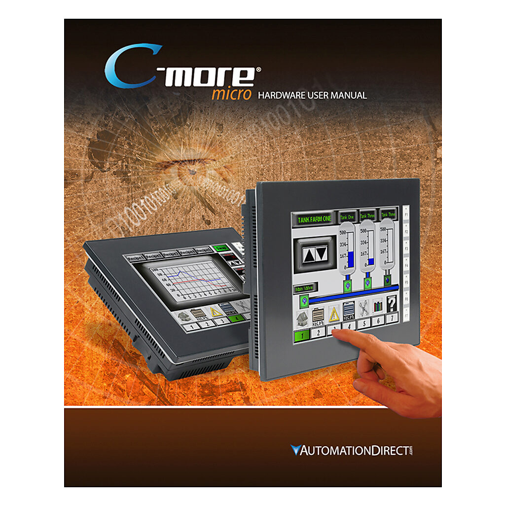 EA3-USER-M - C-more Micro user manual, free download only. For use with C-more Micro EA3 Series HMIs.