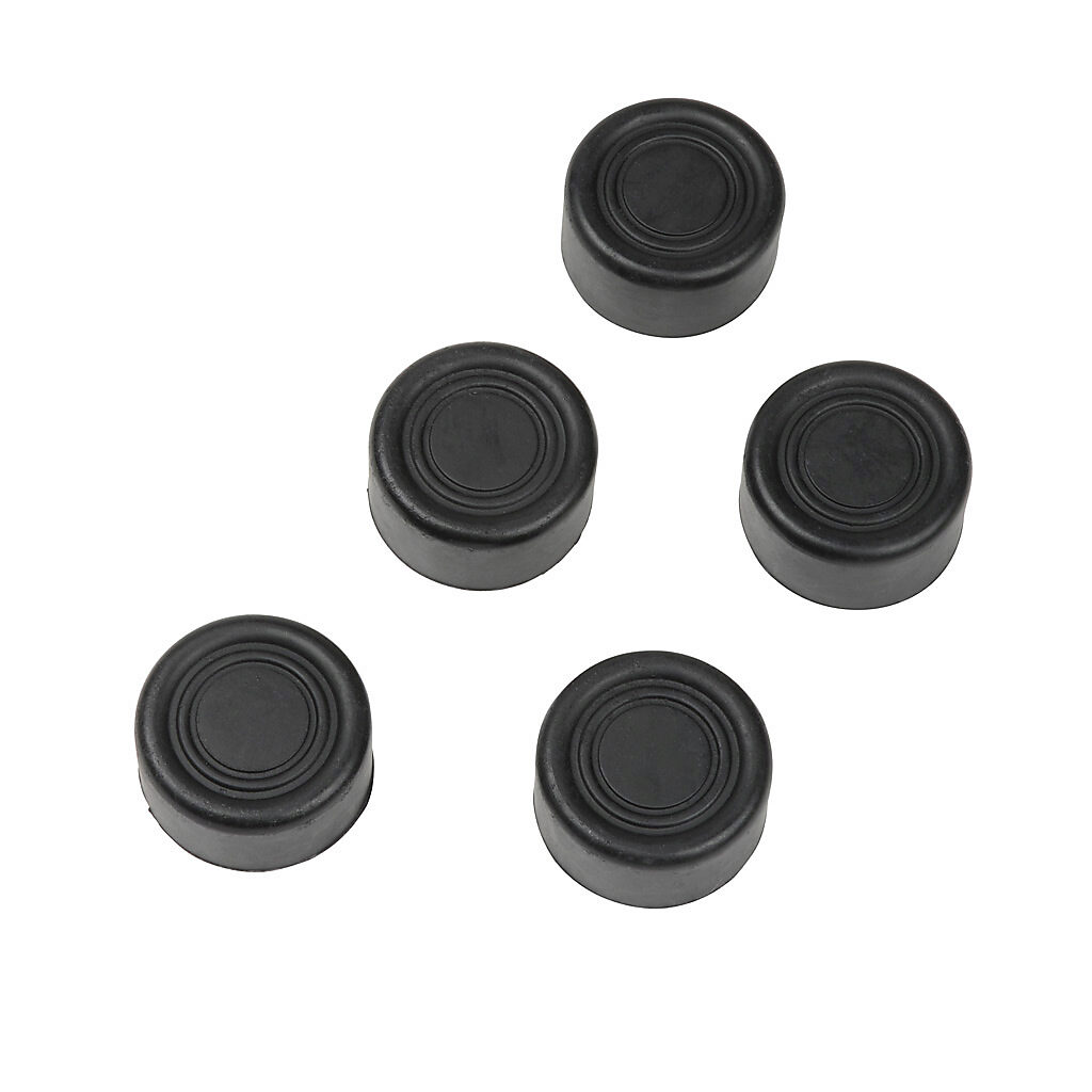 ECX1700-5 - AutomationDirect protection cap, black, 22mm, silicone. Package of 5. For use with GCX series standard-size flush pushbuttons.