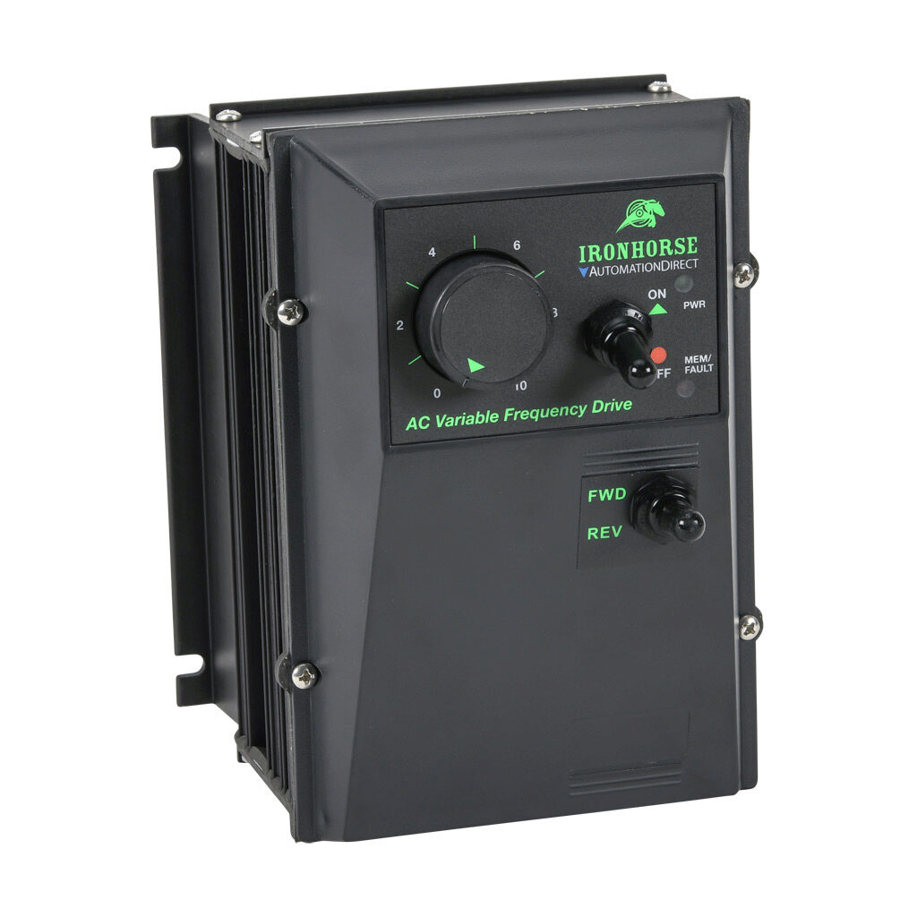 ES1-3A-N4R - IronHorse ES1 series AC general purpose drive, NEMA 4X, 120 VAC and 230 VAC, 3/4hp with 1-phase input, V/Hz mode, 1 frame.