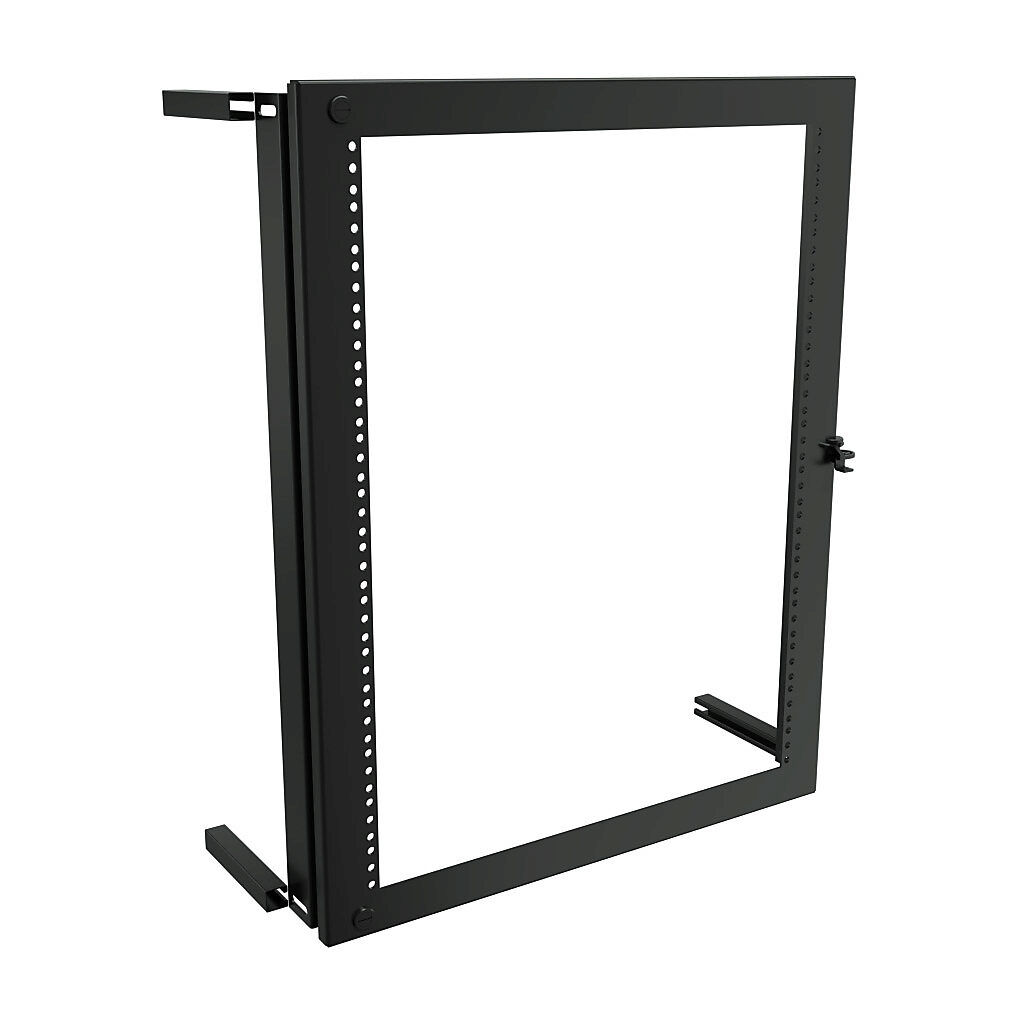 ESF3024 - Hammond rack mounting swing frame, carbon steel, black, powder coat finish. For use with 30x24in (HxW) wall-mount enclosures. Mounting hardware included.