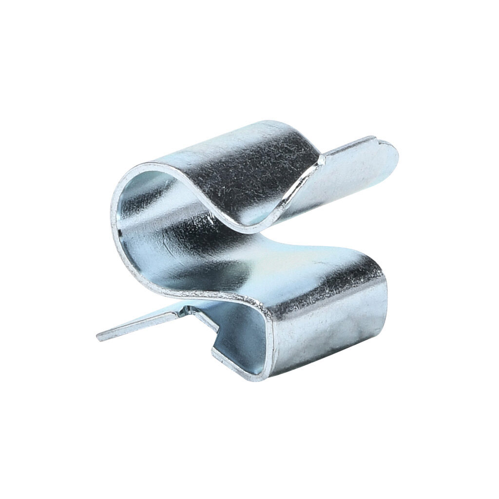 F2B - Minerallac flange mount cable clip, package of 100. For use with 1/16 to 3/16in flanges and 0.312-0.375in OD tubing or cable.