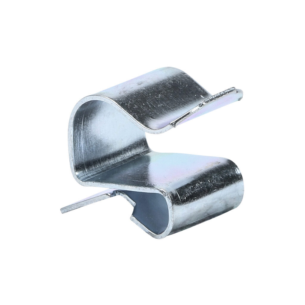 F2C - Minerallac flange mount cable clip, package of 100. For use with 1/16 to 3/16in flanges and 0.375-0.437in OD tubing or cable.