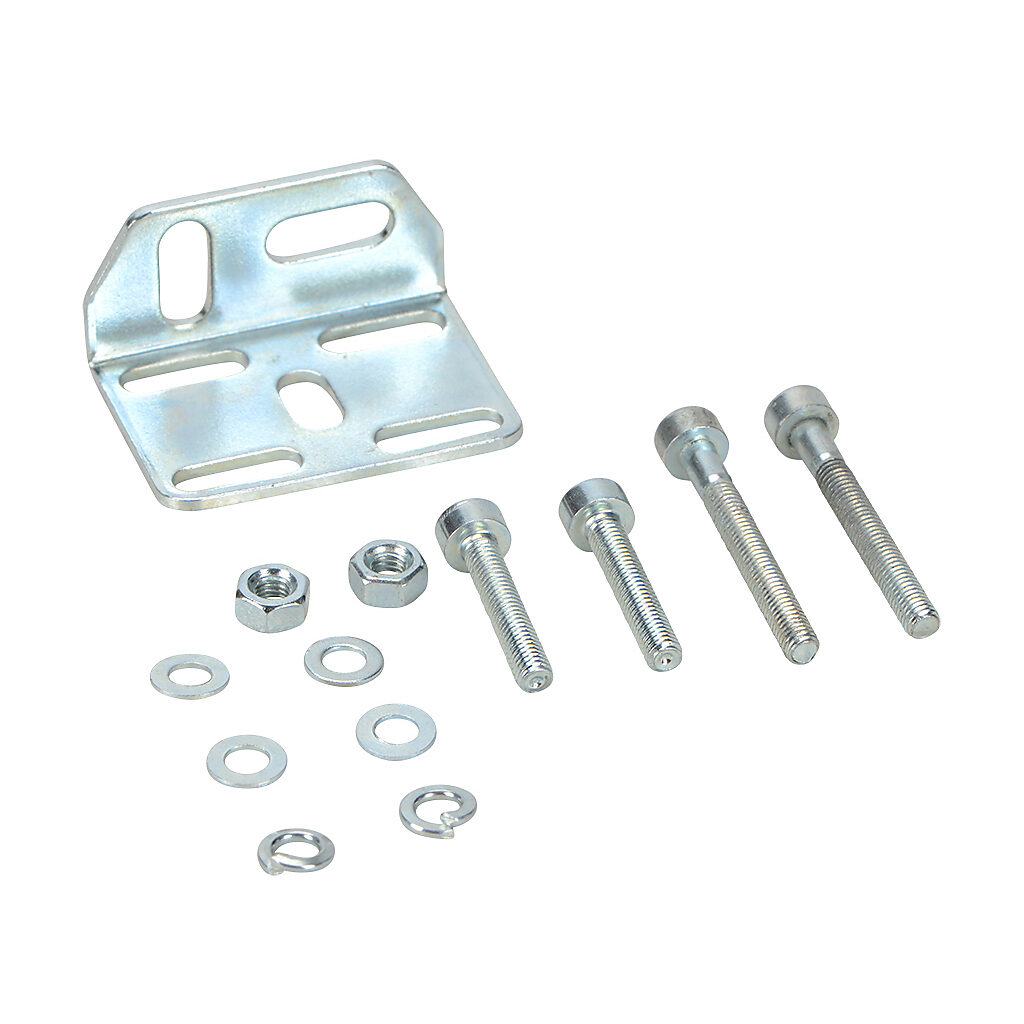 FBKT - NITRA pneumatic mounting bracket, plated steel. For use with push-to-connect fittings.