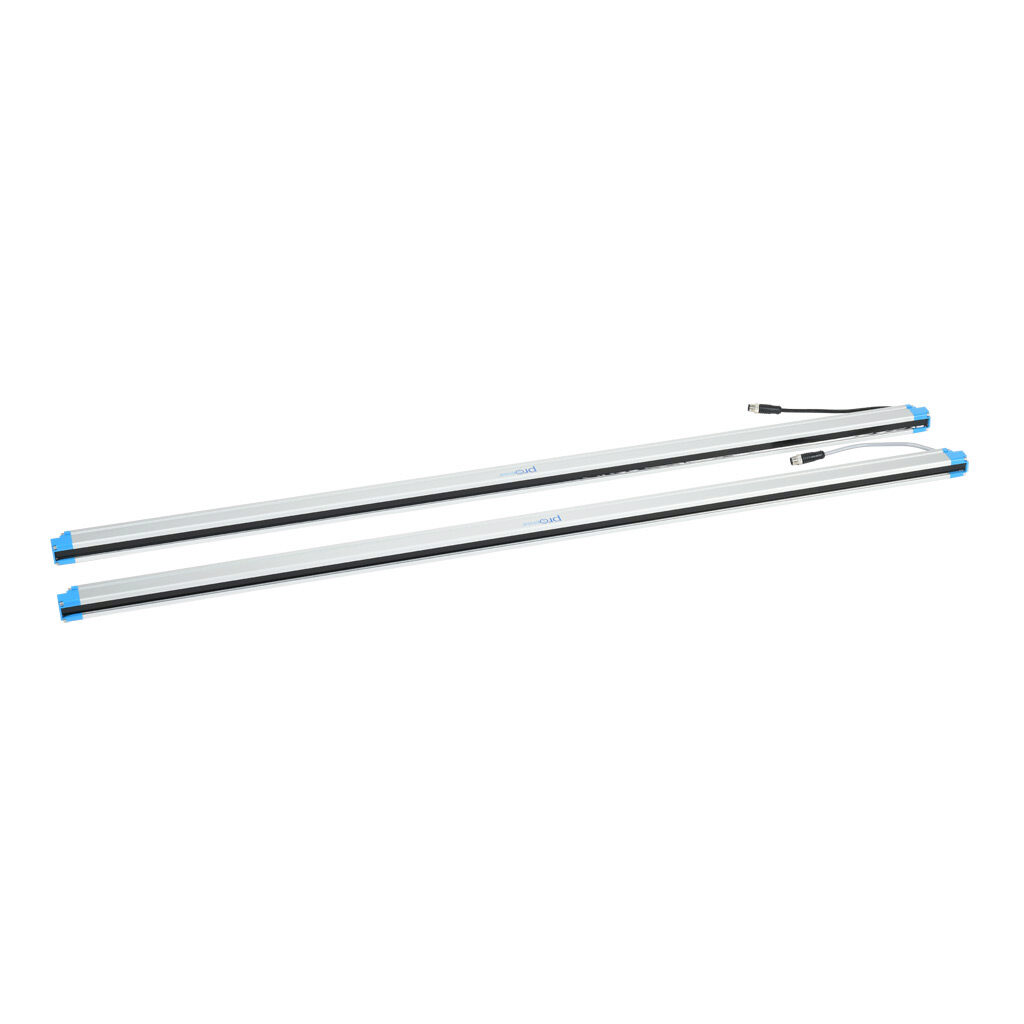 FLG-A46-1080 - ProSense FLG light grid, sender/receiver pair, object detection, 40mm resolution, 1080mm detection height, 0.1-10m operating distance, NPN/PNP, (1) 8-pin M12 quick-disconnect and (1) 12-pin M12 quick-disconnect.