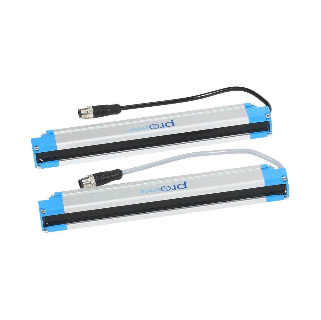 FLG-H26-0220 - ProSense FLG light grid, sender/receiver pair, object detection, 20mm resolution, 220mm detection height, 0.1-10m operating distance, NPN/PNP, (1) 8-pin M12 quick-disconnect and (1) 12-pin M12 quick-disconnect.