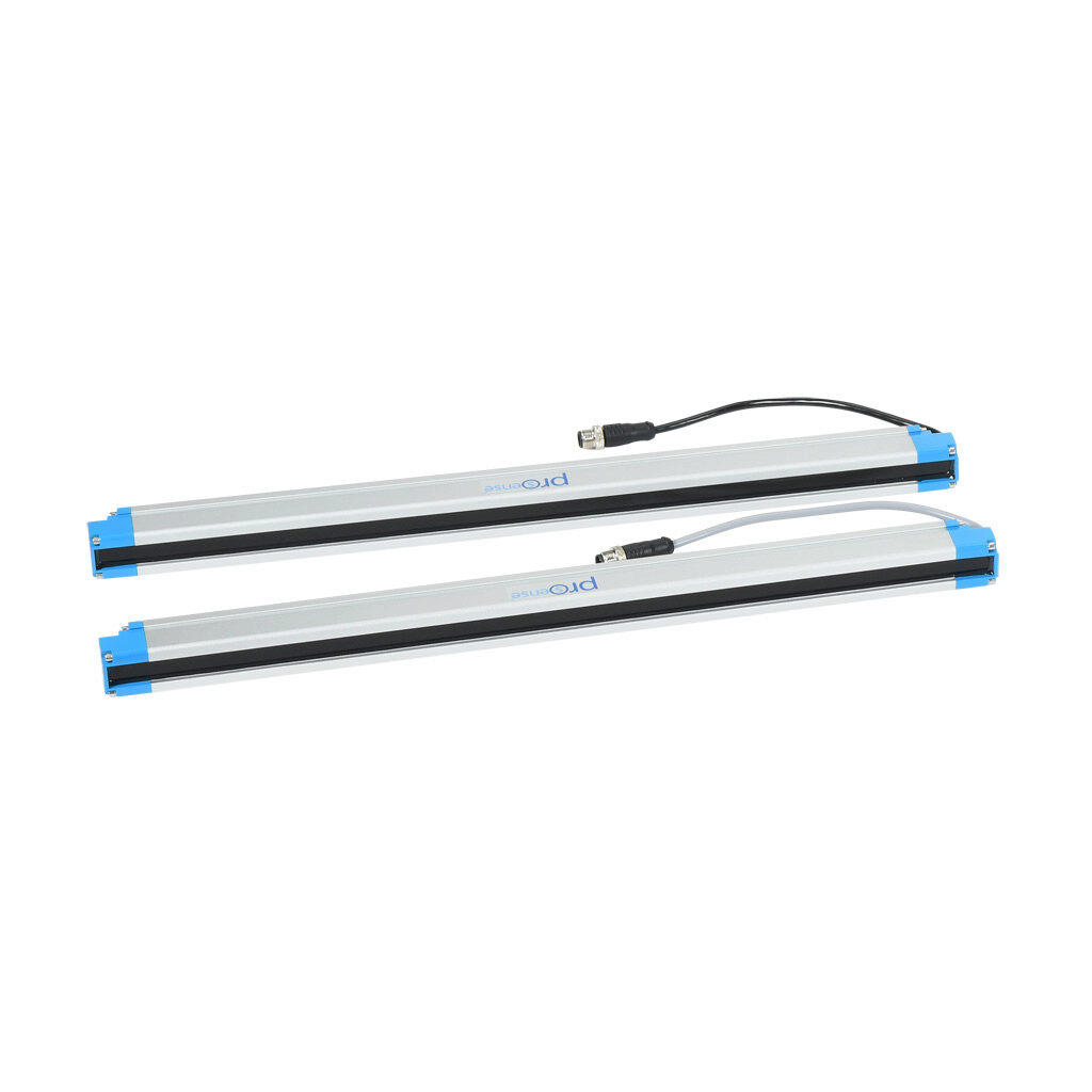 FLG-H26-0460 - ProSense FLG light grid, sender/receiver pair, object detection, 20mm resolution, 460mm detection height, 0.1-10m operating distance, NPN/PNP, (1) 8-pin M12 quick-disconnect and (1) 12-pin M12 quick-disconnect.