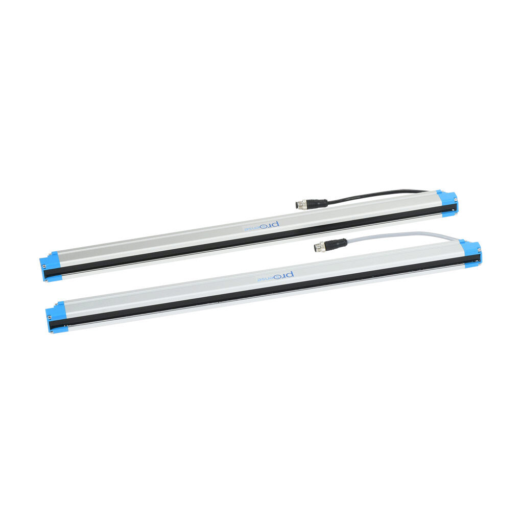 FLG-H26-0540 - ProSense FLG light grid, sender/receiver pair, object detection, 20mm resolution, 540mm detection height, 0.1-10m operating distance, NPN/PNP, (1) 8-pin M12 quick-disconnect and (1) 12-pin M12 quick-disconnect.
